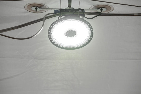 LEDVANCE LED Hallenleuchte Highbay P ⌀32cm Power Select 200W-173W Neutralweiss 4000K IP66 dimmbar 4058075844339
