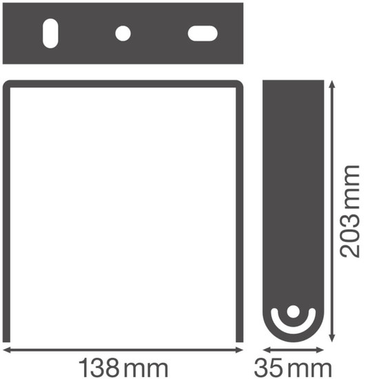 LEDVANCE Zubehör High Bay Brackets Gen 5 138 Highbay Bracket DALI 14x4cm 4058075844643