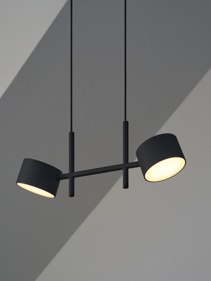 OSRAM LED Pendelleuchte Decor Kyoto 2XPendant 20W930 CLICK DIM Black Dimmbar Warm weiß 4058075846609