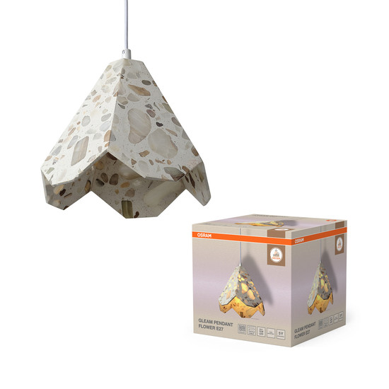 OSRAM Pendelleuchte Decor Gleam Pendant Flower E27 White 4058075846708