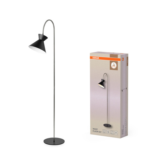 OSRAM Stehleuchte Decor Waist Floor E27 Black 4058075846746