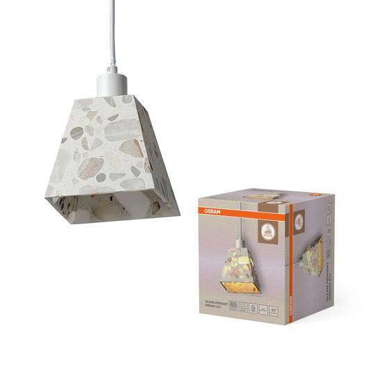 OSRAM Pendelleuchte Decor Gleam Pendant Weight E14 White 4058075846807