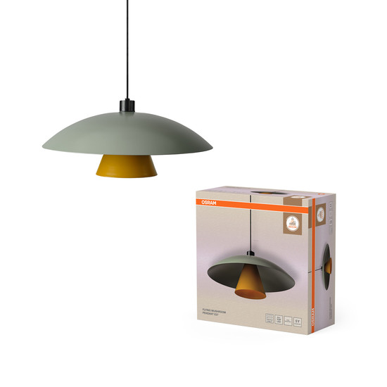 OSRAM Pendelleuchte Decor Flying Mushroom Pendant Pendant E27 Green 4058075846944