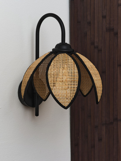 OSRAM Wandleuchte Decor Rattan Lotus Wall E27 Brown 4058075847262