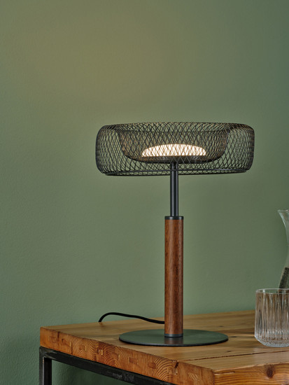 OSRAM LED Tischleuchte Decor Mesh Table 10W 830 Black 4058075847446