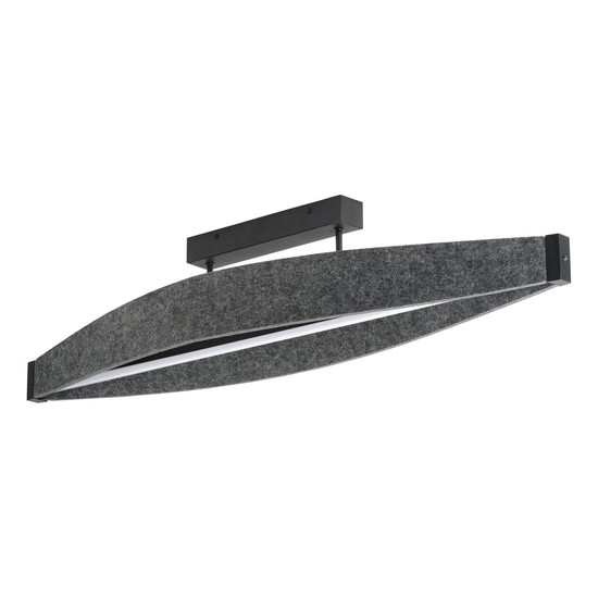 OSRAM LED Deckenleuchte Decor Flat Felt Ceiling 23W 830 Dark Grey Warm weiß 4058075847484