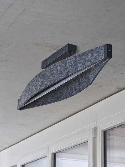 OSRAM LED Deckenleuchte Decor Flat Felt Ceiling 23W 830 Dark Grey Warm weiß 4058075847484