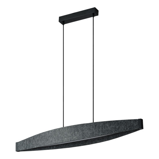 OSRAM LED Pendelleuchte Decor Flat Felt Pendant 23W 830 Dark Grey Warm weiß 4058075847507