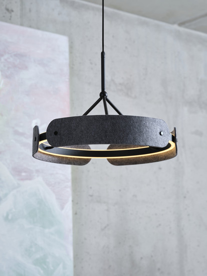 OSRAM LED Pendelleuchte Decor Curve Felt Pendant 33W 830 Dark Grey Warm weiß 4058075847606