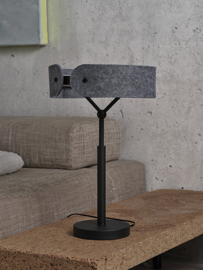 OSRAM LED Tischleuchte Decor Curve Felt Table 19W 830 Dark Grey Warm weiß 4058075847620