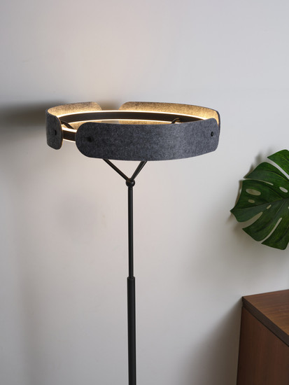 OSRAM LED Stehleuchte Decor Curve Felt Floor 33W 830 Dark Grey Warm weiß 4058075847644