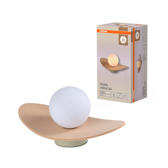 OSRAM Tischleuchte Decor Pearl Table 1XG9 Beige 4058075847682
