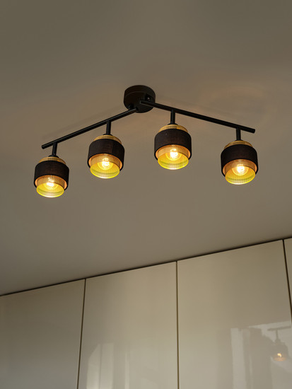 OSRAM LED Strahler Decor Spot Hornet 4X2.8W 827 E14 Black Warm weiß 4058075847804