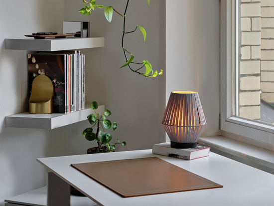 OSRAM Tischleuchte Decor Stripes Table 1XE14 Dark Grey 4058075848108