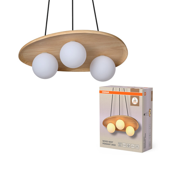 OSRAM Pendelleuchte Decor Wood Nest Pendant 1xG9 Brown 4058075848283