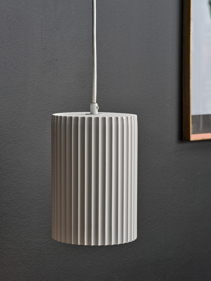 OSRAM Pendelleuchte Decor Plaster Routes Tube Pendant 1XE27 White 4058075848467