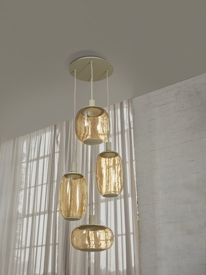 OSRAM Pendelleuchte Decor Needle Pendant Plate 4xE27 Beige 4058075848504