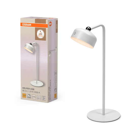 OSRAM LED Tischleuchte DECOR HELPER GADGET 830 USB White Dimmbar Warm weiß 4058075849266