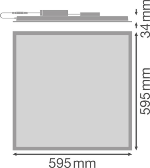 LEDVANCE LED Panel PL Comp Tpa V DALI 60x60cm 28W 3360lm Neutralweiss 4000K IP40 4058075849488