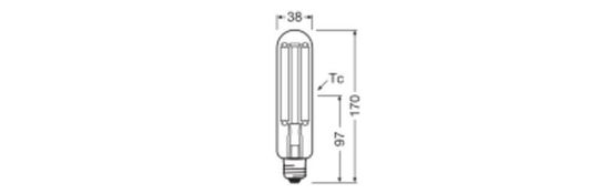 LEDVANCE NAV LED Filament 4000LM 21W 740 E27 Lampe 4000lm 4000K neutralweiss IP65 wie 50W 4099854071997