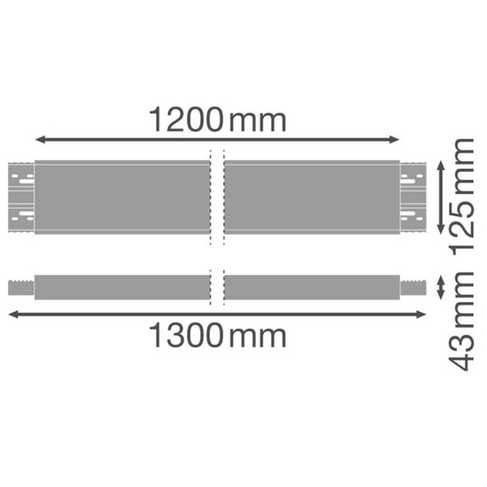 LEDVANCE Zubehör Linear Indiviled Infill 1200WT 130x13cm 4099854214868
