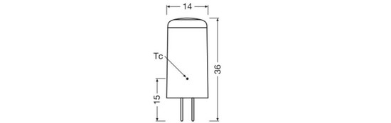 LEDVANCE LED Lampe G4 Pin 320° P 2.2W 300lm Warmweiss 2700K wie 28W 4099854248726