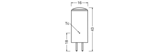 LEDVANCE LED Lampe GY6.35 Pin 320° P 3.3W 470lm Warmweiss 2700K wie 40W 4099854248757