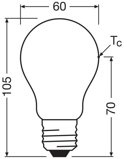 LEDVANCE LED Lampe E27 Classic Filament S matt A40 2.2W 470lm Neutralweiss 4000K wie 40W höchste Effizienzklasse A 4099854259548
