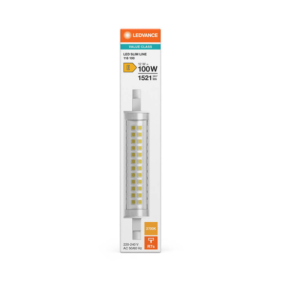 LEDVANCE LED Lampe R7s Slim Line 300° P 12W 1521lm Warmweiss 2700K wie 100W 4099854267680