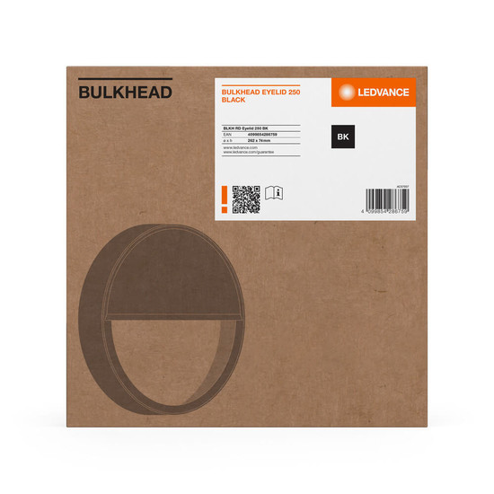 LEDVANCE Zubehör Bulkhead Round Eyelid 250BK RD ⌀26cm 4099854286759
