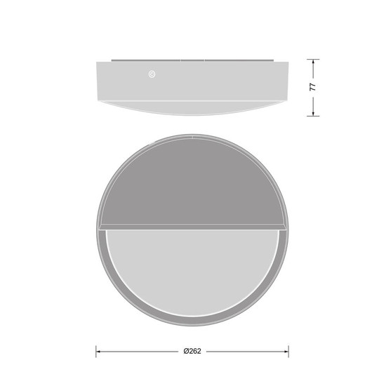 LEDVANCE Zubehör Bulkhead Round Eyelid 250BK RD ⌀26cm 4099854286759