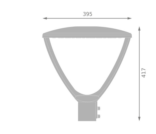 LEDVANCE LED Straßenleuchte Urban Lantern ⌀40cm 29W-25W-20W-15W extra-warm-/warmweiss 2200/2700K CCT IP66 4099854287626