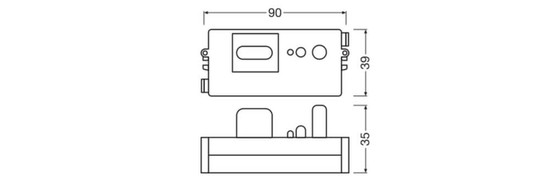 LEDVANCE Zubehör Surface Flat Sensor Leader Follower Aufbaumontage 9x4cm 4099854292897