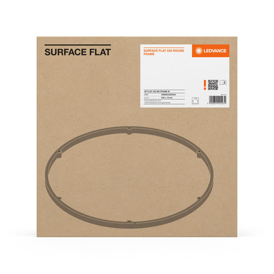 LEDVANCE Zubehör Surface Flat Frame 330Round SI Aufbaumontage ⌀33cm 4099854292934