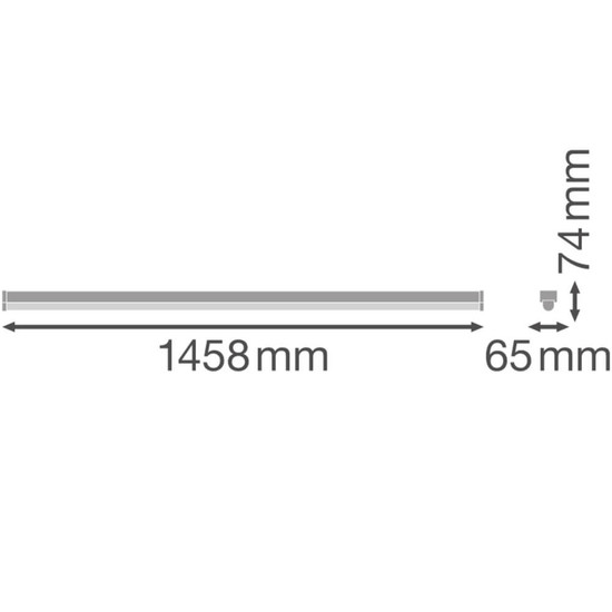 LEDVANCE LED Lichtleiste Linear UO 146x7cm 48W-40W-32W-24W warm-/neutralweiss 3000/4000K CCT 4099854296215