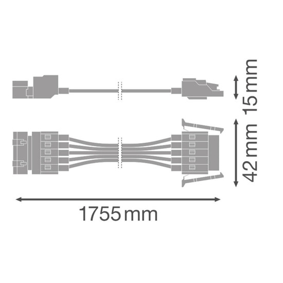 LEDVANCE Zubehör TruSys Universal Wire 1500 5P 176x4cm 4099854317408