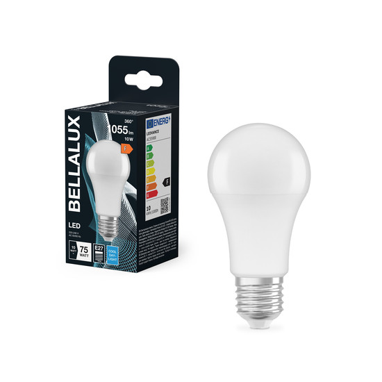 BELLALUX LED Leuchtmittel BELLALUX CLA 10W 865 Frosted E27 Kaltweiss 4099854317682