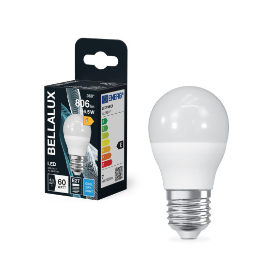 BELLALUX LED Leuchtmittel BELLALUX CLP 7.5W 865 Frosted E27 Kaltweiss 4099854318016