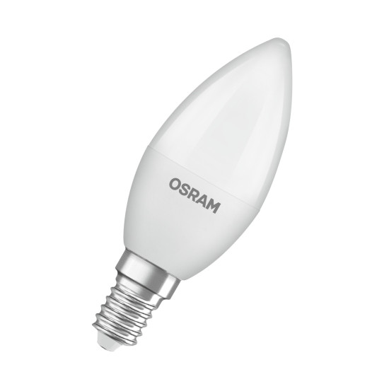 OSRAM LED Leuchtmittel LED PCR LAMPS WITH CLASSIC B 4.9W 827 Frosted E14 Warm weiß 4099854340314