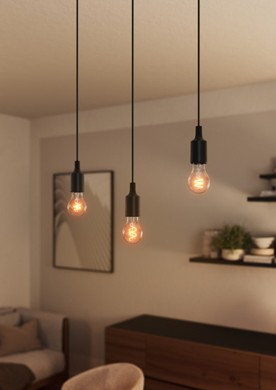 OSRAM Pendelleuchte Vintage 1906 PenduLum Bell Black 4099854419355