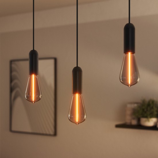 OSRAM Pendelleuchte Vintage 1906 PenduLum Round Black 4099854419515