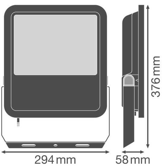 LEDVANCE LED Fluter FL Area V 29x38cm 100W-81W Neutralweiss 4000K asymmetrisch IP66 4099854427459