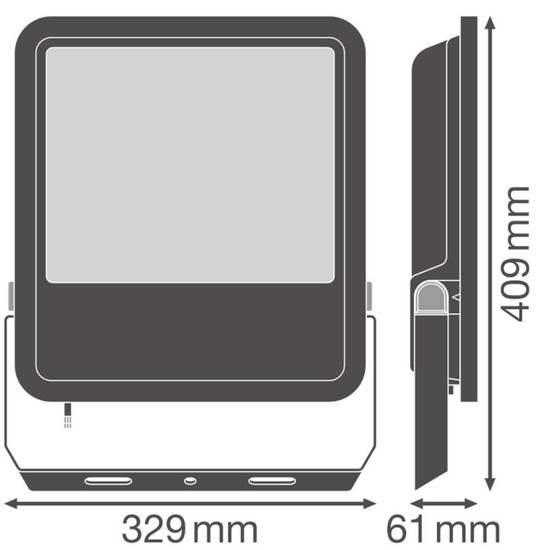 LEDVANCE LED Fluter FL Area V 33x41cm 133W-115W Neutralweiss 4000K asymmetrisch IP66 4099854427558