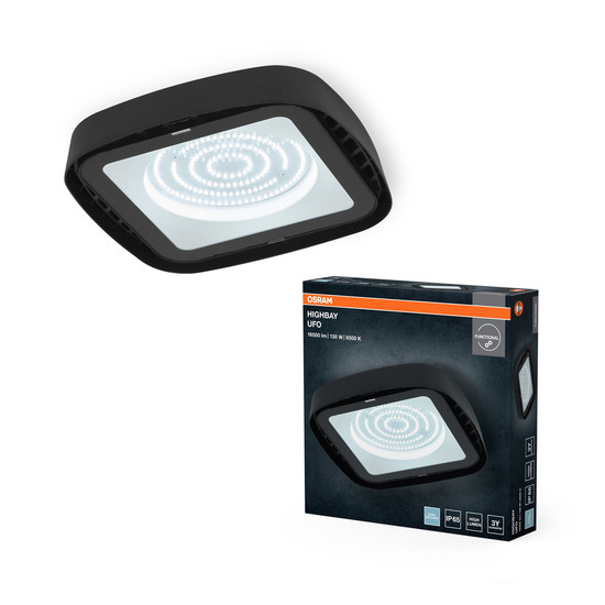 OSRAM LED Aussenleuchte Highbay Ufo 130W 865 IP65 Black 4099854429330