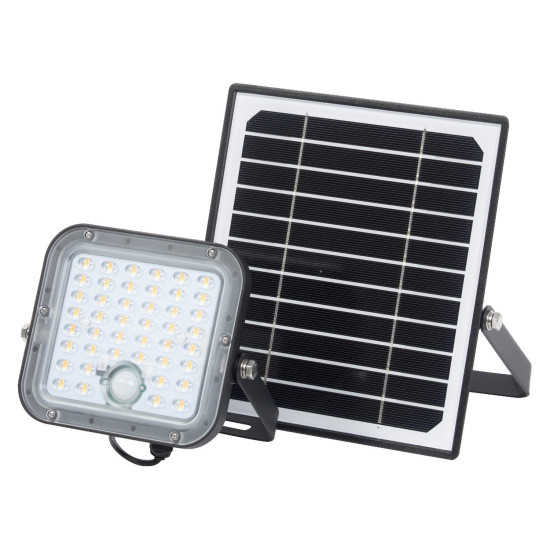 OSRAM LED Aussen-Strahler ENDURA FLOOD SPLIT SOLAR SENSOR 10W 840 Remote control Dimmbar Neutralweiss 4099854429415
