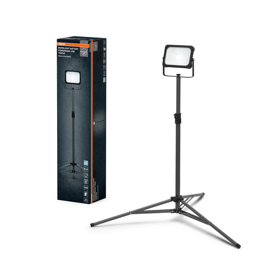 OSRAM LED Aussenleuchte WORKLIGHTS VALUE BATTERY TRIPOD Battery 1x20W 865 Dimmbar Kaltweiss 4099854429996