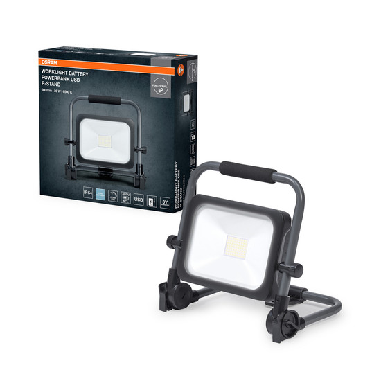 OSRAM LED Aussen-Strahler WORKLIGHTS VALUE BATTERY 30W 865 Dimmbar Kaltweiss 4099854430534