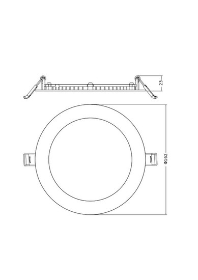 LEDVANCE LED Downlight Einbauleuchte Slim Alu DALI ⌀16cm 13W-7.5W warm-/neutralweiss 3000/4000K CCT IP44 dimmbar 4099854441912