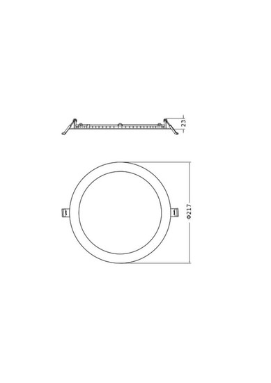 LEDVANCE LED Downlight Einbauleuchte Slim Alu DALI ⌀22cm 19W-10.5W warm-/neutralweiss 3000/4000K CCT IP44 dimmbar 4099854441950
