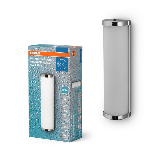 OSRAM Deckenleuchte Bathroom Wall Luminaire IP44 E14 320mm E14 Chrome 4099854444111